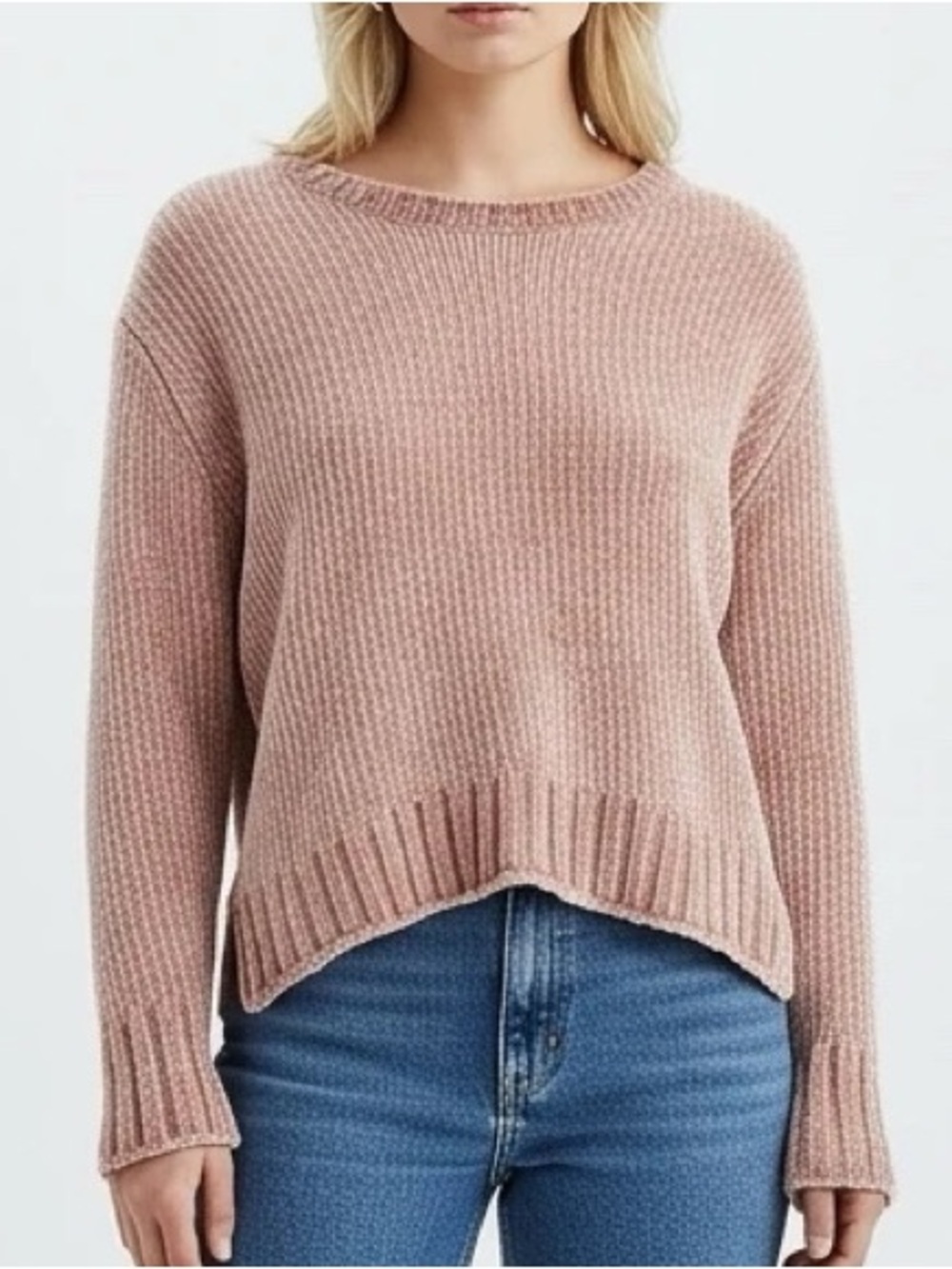 Philosophy Pink Chenille Knit Sweater